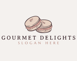 Sweet Macaron Dessert logo design