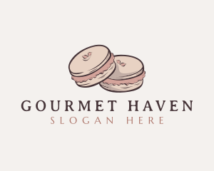 Sweet Macaron Dessert logo design