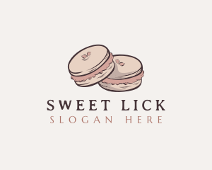 Sweet Macaron Dessert logo design