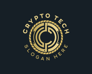 Blockchain - Digital Crypto Technology logo design