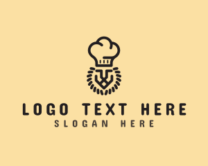 Toque - Luxury Lion Chef logo design