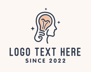 Light Bulb - Medical Health Psychologist logo design