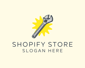 Spanner Wrench Tool logo design