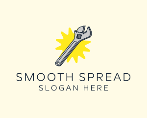 Spanner Wrench Tool logo design