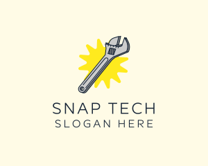 Spanner Wrench Tool logo design