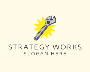 Spanner Wrench Tool logo design