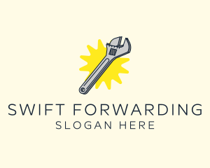 Spanner Wrench Tool logo design