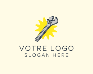 Spanner Wrench Tool logo design
