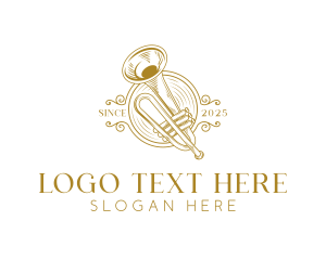 Trumpet Musical Instrument Logo