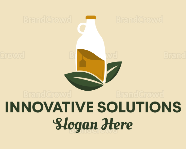Organic Drink Bottle Logo