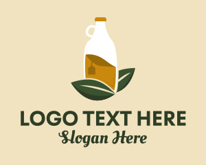 Bottle - Organic Drink Bottle logo design