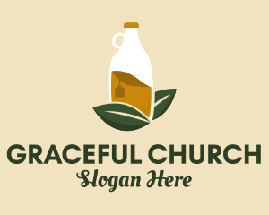 Organic Drink Bottle  Logo