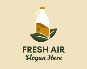 Organic Drink Bottle  logo design