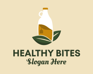 Organic Drink Bottle  logo design