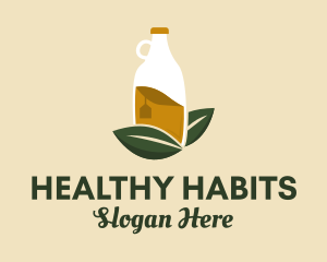 Organic Drink Bottle  logo design