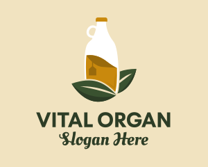 Organic Drink Bottle  logo design