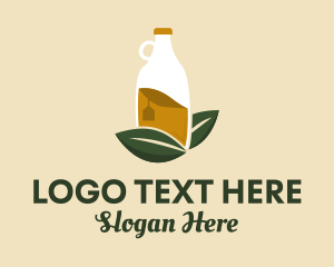 Organic Drink Bottle  Logo