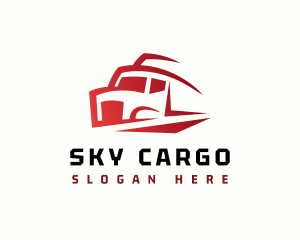 Trailer Truck Transport logo design