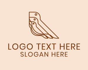 Flying - Avian Zoology Wildlife logo design