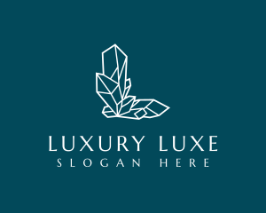 Luxury Crystal Letter L logo design