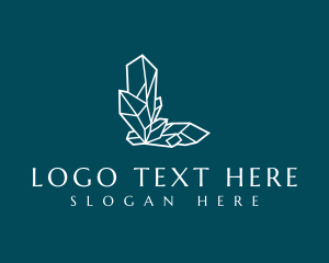 Exclusive - Luxury Crystal Letter L logo design