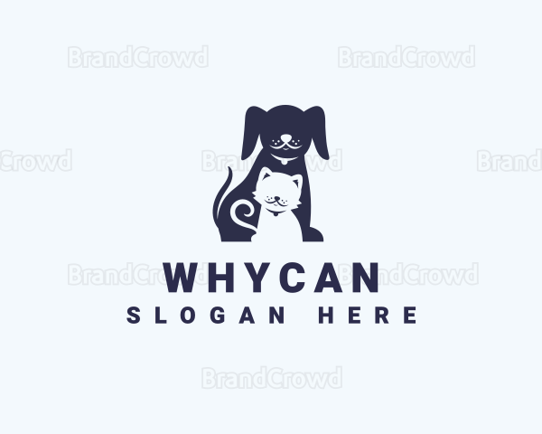 Cat Dog Veterinary Logo