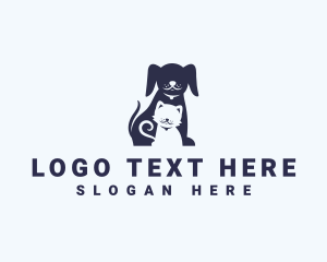 Puppy - Cat Dog Veterinary logo design