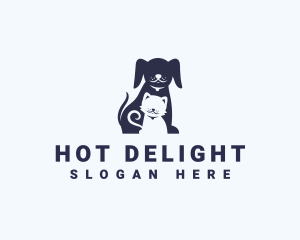 Cat Dog Veterinary logo design