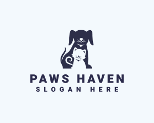 Cat Dog Veterinary logo design