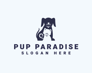 Cat Dog Veterinary logo design