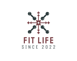 Gym Equipment Fitness logo design