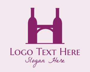 Wine Bottle Bridge  Logo