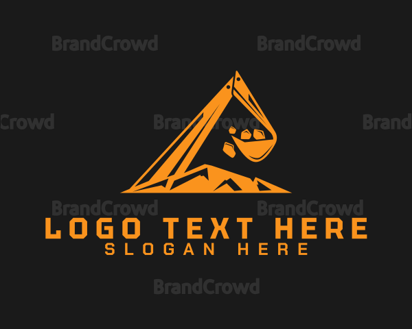 Industrial Digging Excavator Logo