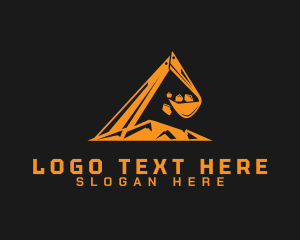 Excavator - Industrial Digging Excavator logo design