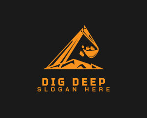 Industrial Digging Excavator logo design