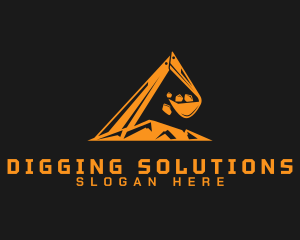 Industrial Digging Excavator logo design