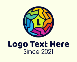 Art Gallery - Colorful Star Ball Letter logo design