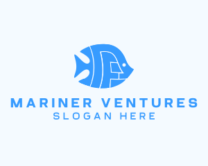 Fish Aquarium Marine logo design