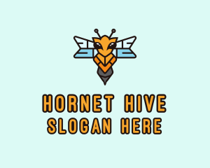 Hornet - Flying Hornet Wasp logo design