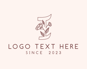 Flower Shop - Floral Nature Letter I logo design