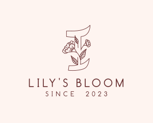 Lily - Floral Nature Letter I logo design