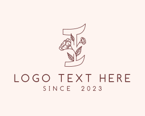 Tulip - Floral Nature Letter I logo design