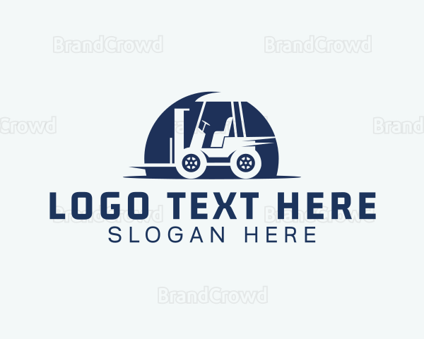 Forklift Machinery Storage Logo