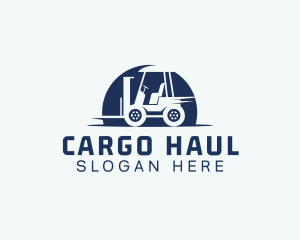 Forklift Machinery Storage logo design