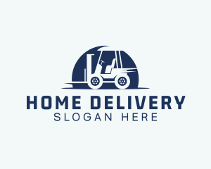 Forklift Machinery Storage logo design