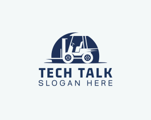 Truck - Forklift Machinery Storage logo design