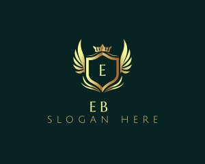 Luxury Crown Shield logo design