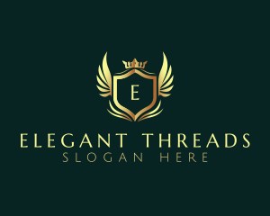 Luxury Crown Shield logo design