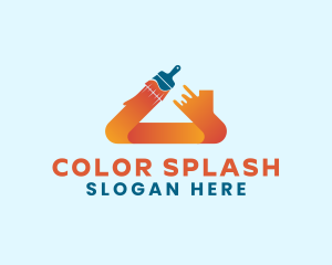 Paint Brush Renovation logo design