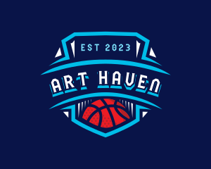 Basketball League Sports logo design